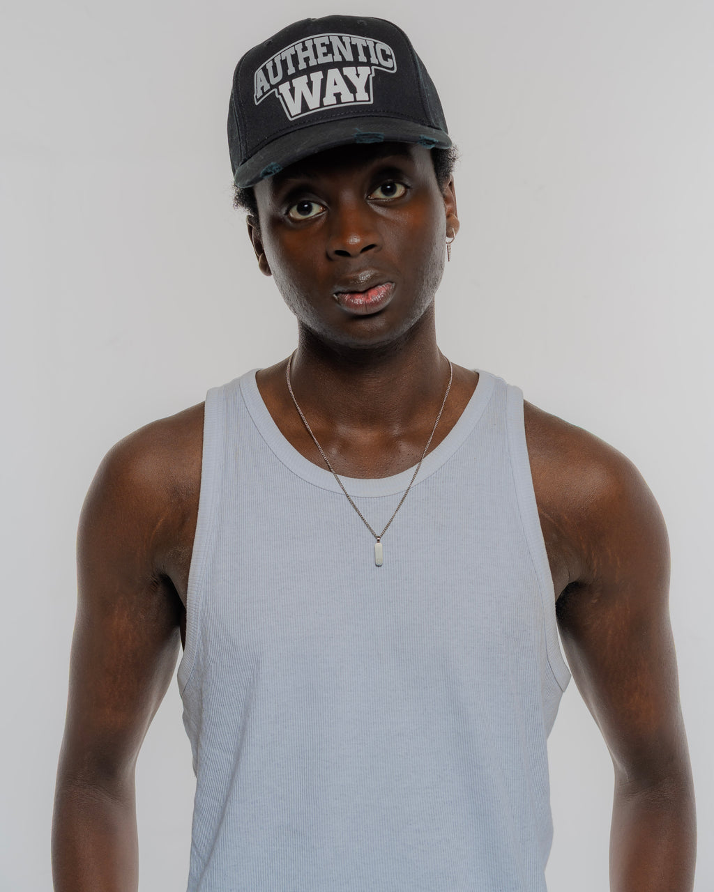 Concrete Grey - Distressed Cap