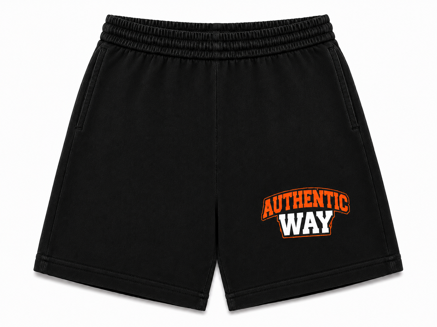 City flame black shorts