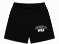 Concrete Grey - Black Shorts